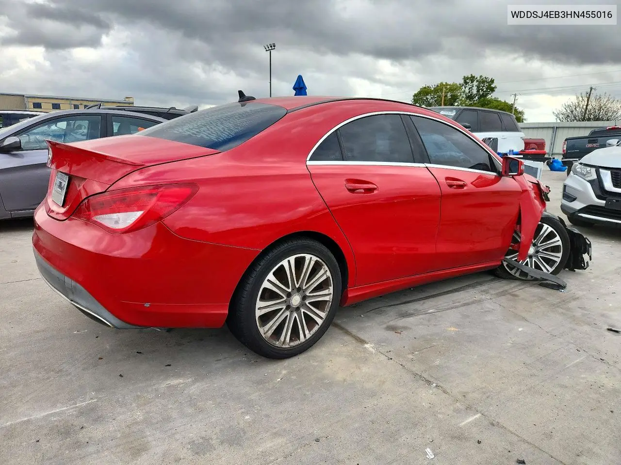 2017 MERCEDES CLA-KLASSE VIN WDDSJ4EB3HN455016 — фото 2