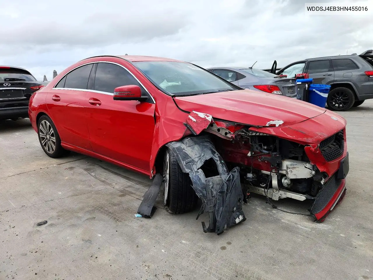 2017 MERCEDES CLA-KLASSE VIN WDDSJ4EB3HN455016 — фото 3