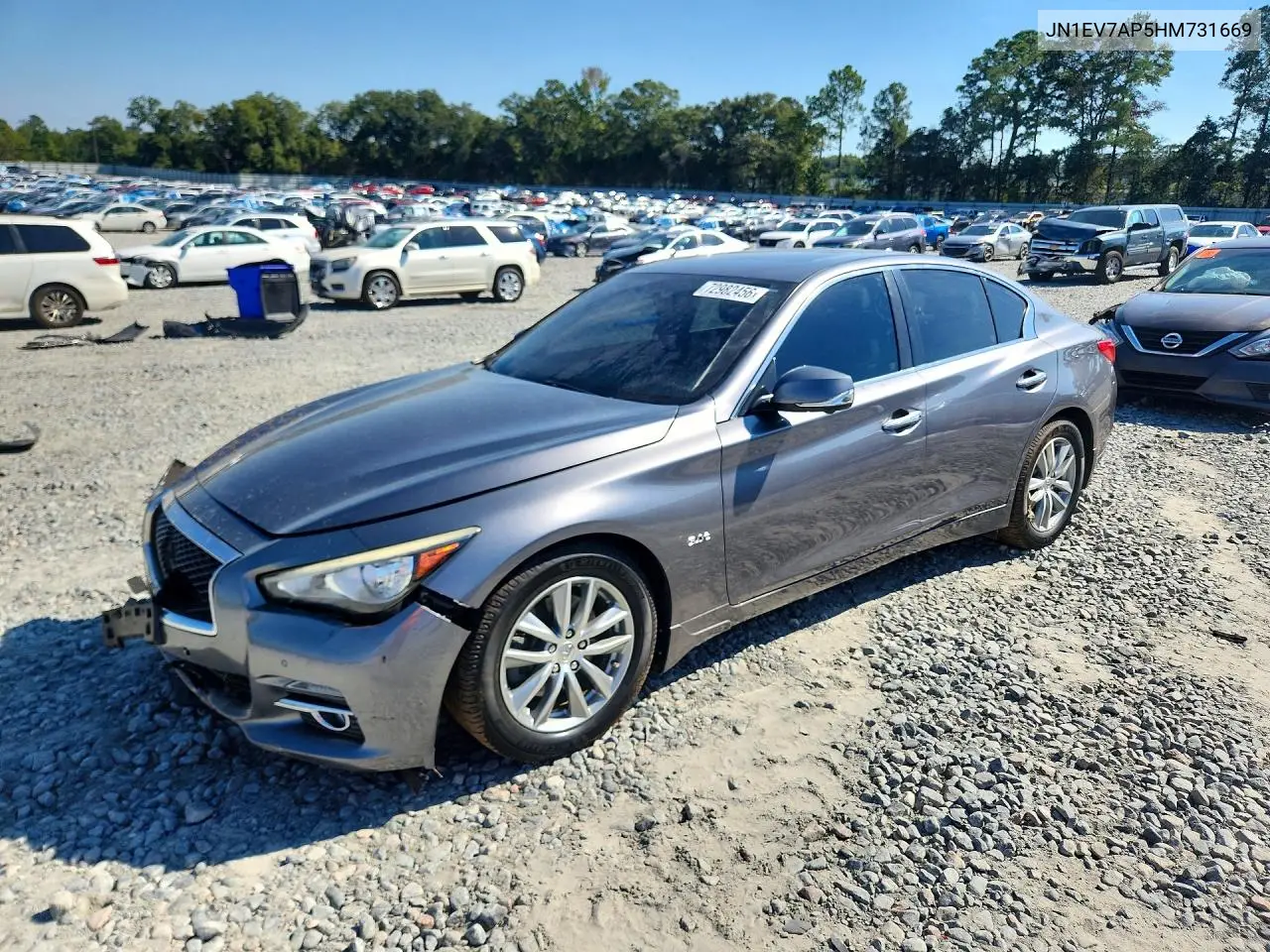INFINITI Q50 2017, VIN JN1EV7AP5HM731669