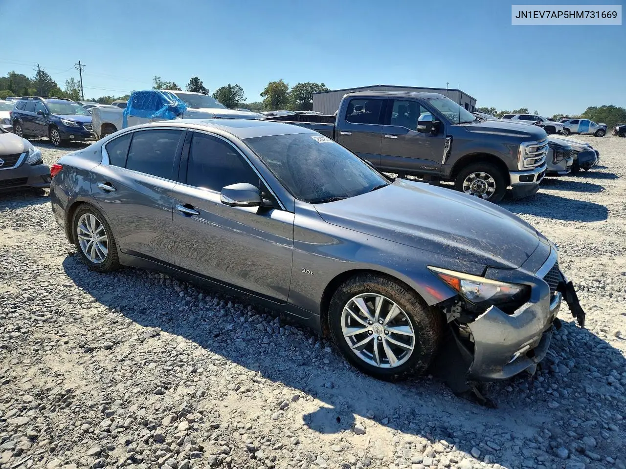 2017 INFINITI Q50 VIN JN1EV7AP5HM731669 — фото 4
