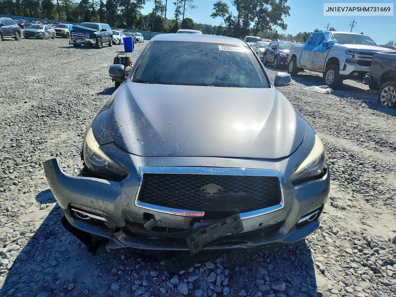 2017 INFINITI Q50 VIN JN1EV7AP5HM731669 — фото 5