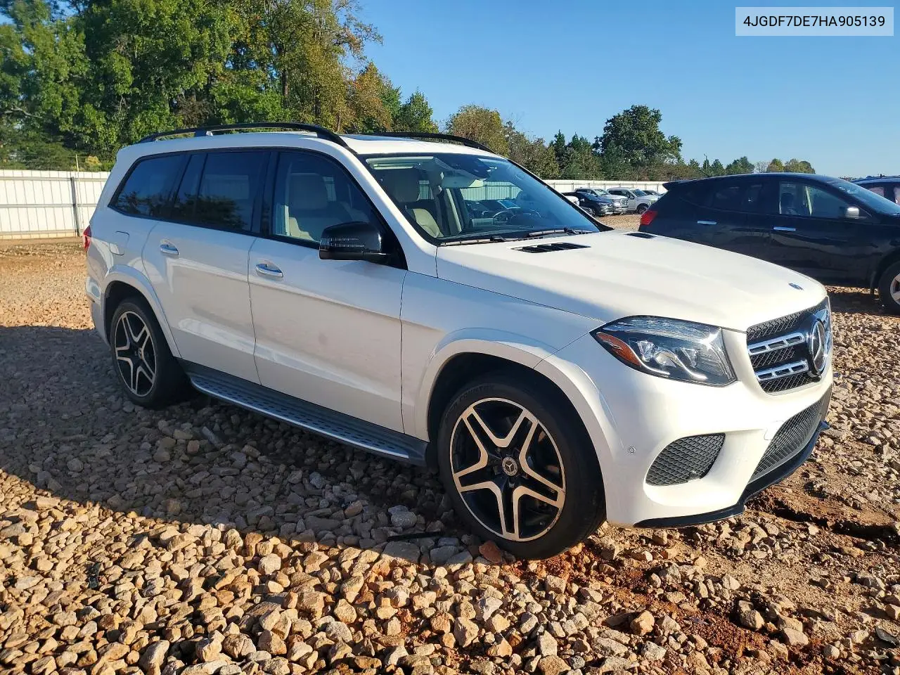 2017 MERCEDES GLS-KLASSE VIN 4JGDF7DE7HA905139 — фото 4