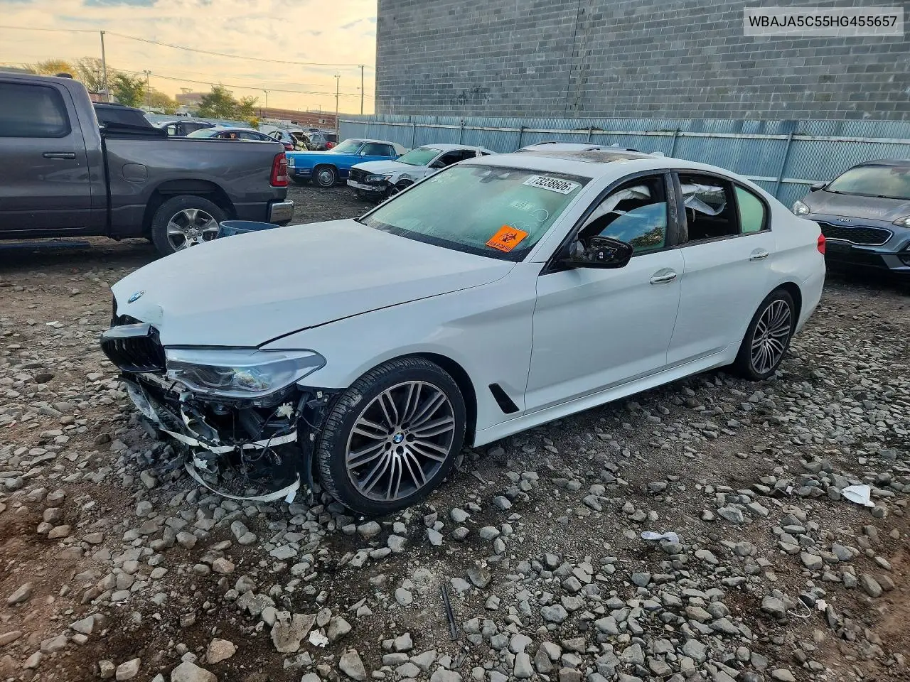 BMW 5ER 2017, VIN WBAJA5C55HG455657