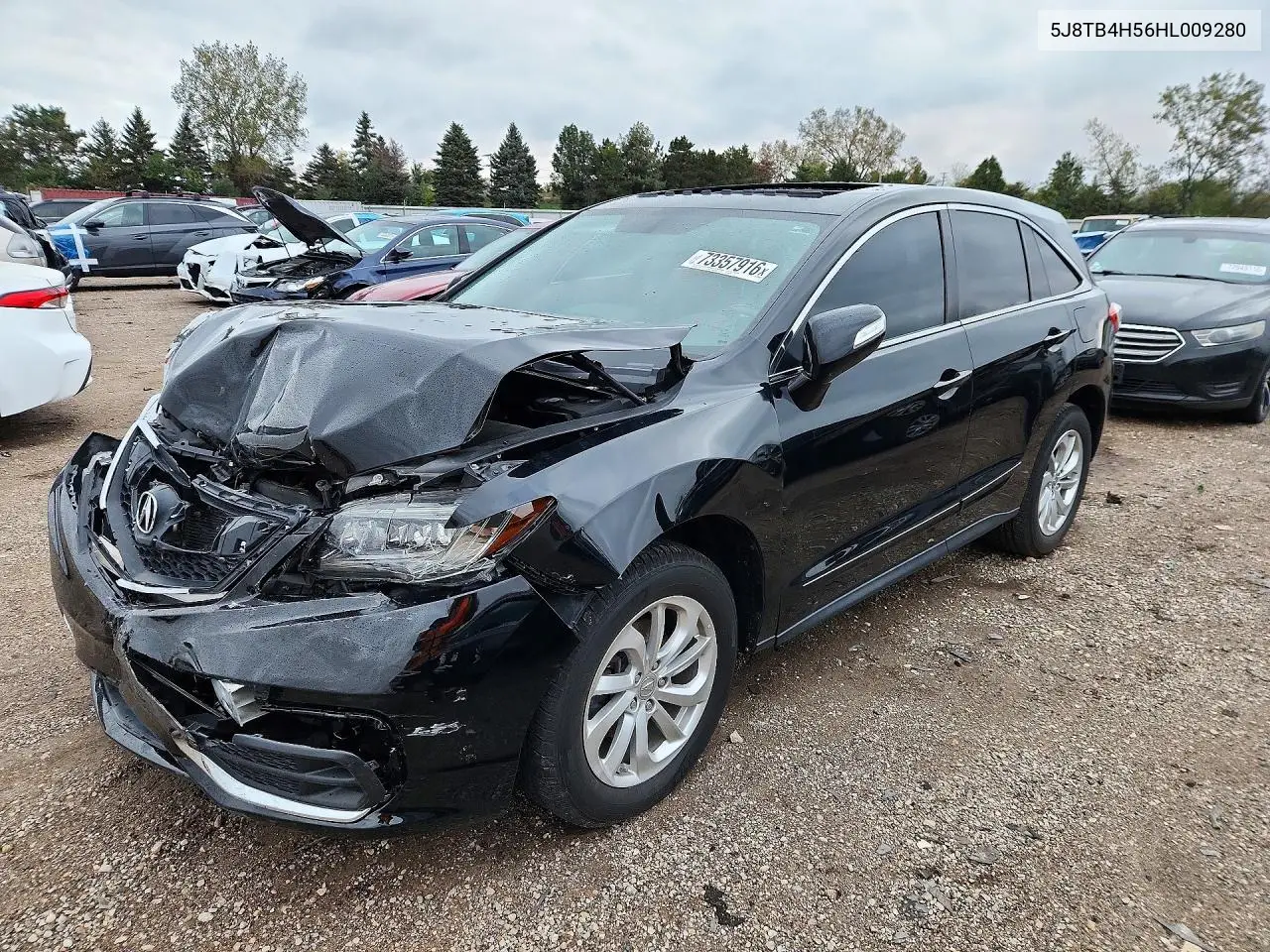 ACURA RDX 2017, VIN 5J8TB4H56HL009280