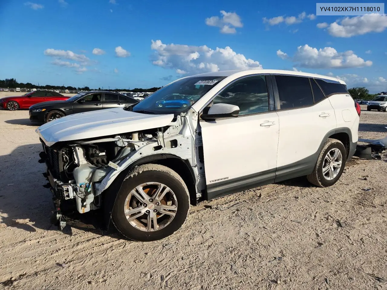 VOLVO XC90 2017, VIN YV4102XK7H1118010