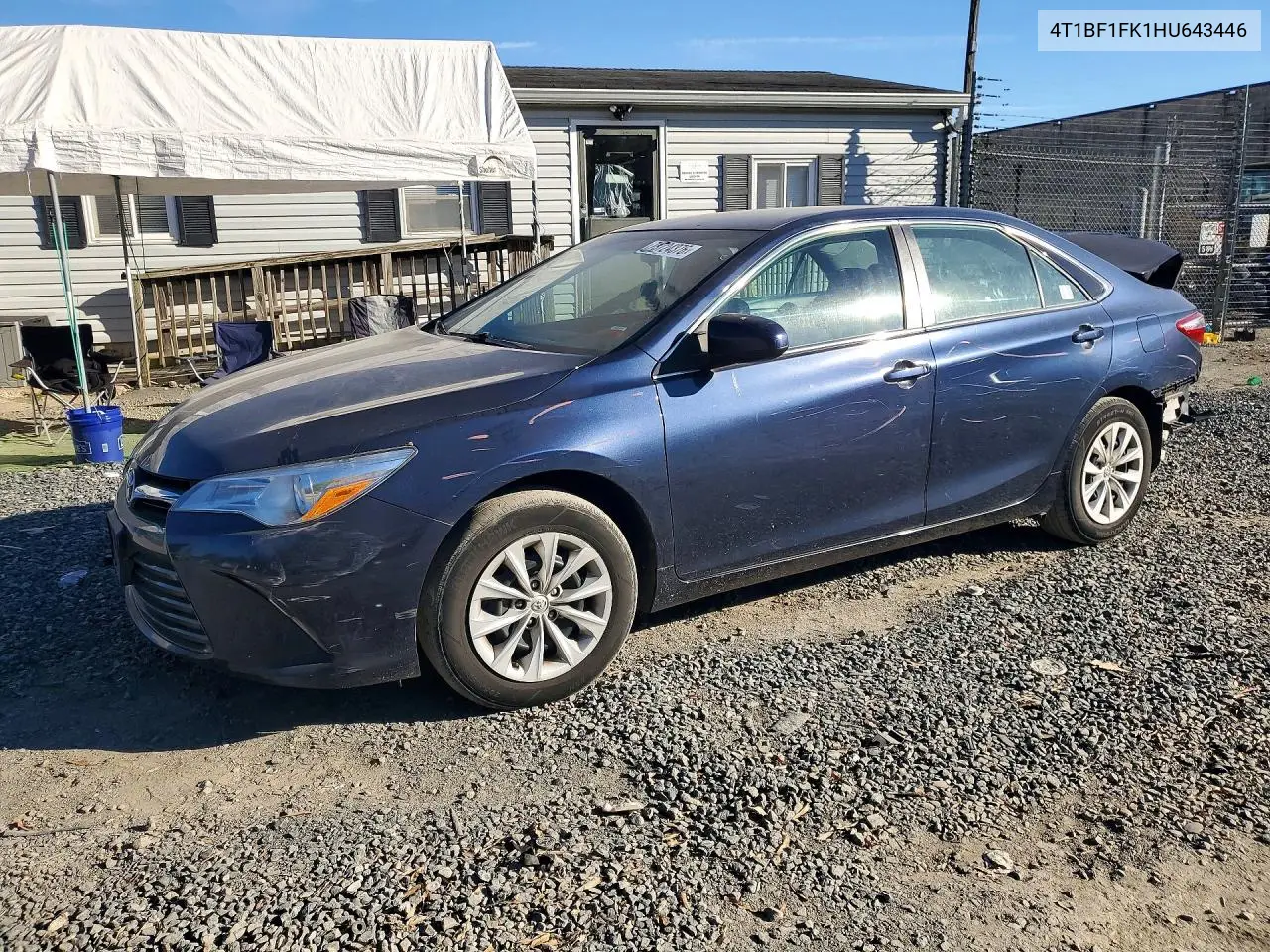 TOYOTA CAMRY 2017, VIN 4T1BF1FK1HU643446