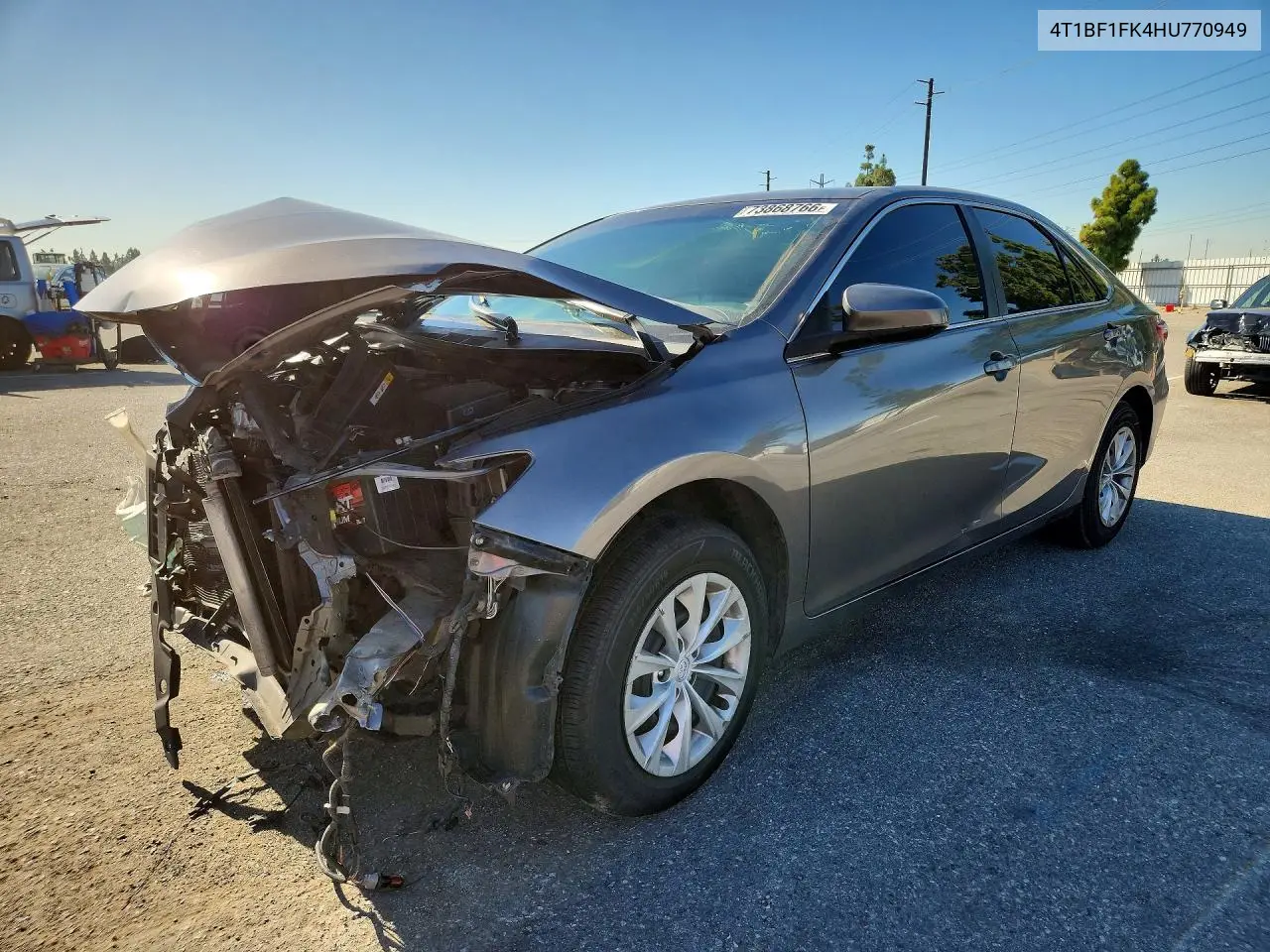 TOYOTA CAMRY 2017, VIN 4T1BF1FK4HU770949