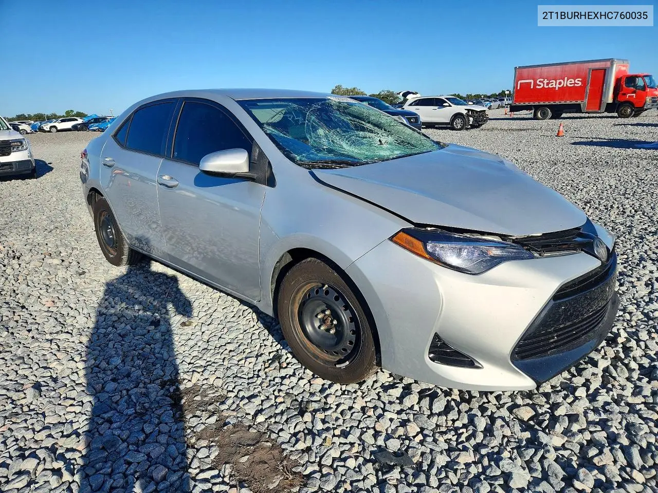 2017 TOYOTA COROLLA VIN 2T1BURHEXHC760035 — фото 4