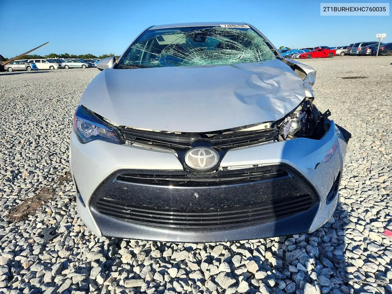 2017 TOYOTA COROLLA VIN 2T1BURHEXHC760035 — фото 5