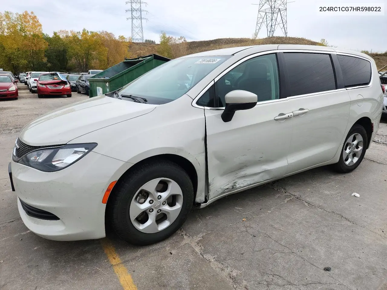 CHRYSLER PACIFICA 2017, VIN 2C4RC1CG7HR598022