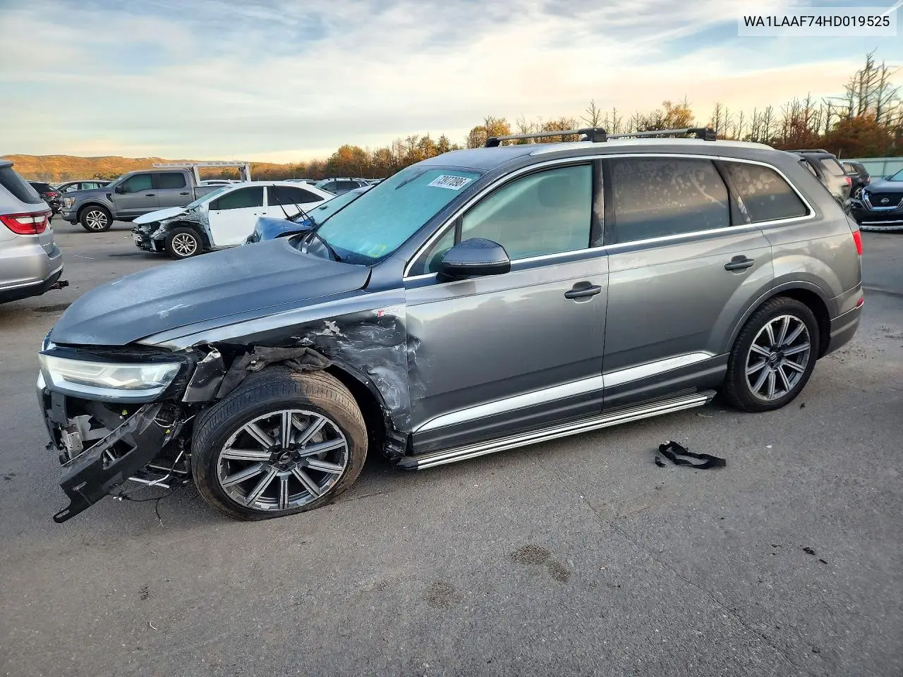 AUDI Q7 2017, VIN WA1LAAF74HD019525