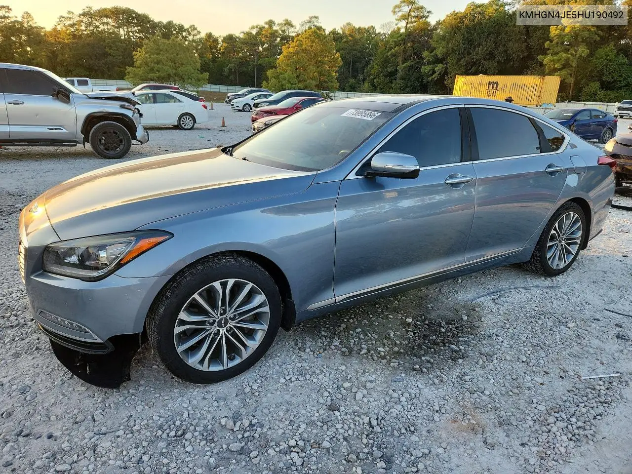 GENESIS G80 2017, VIN KMHGN4JE5HU190492