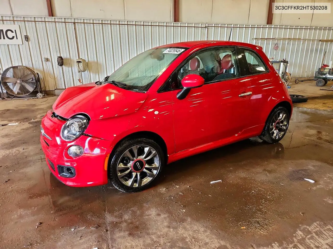 FIAT 500 2017, VIN 3C3CFFKR2HT530208