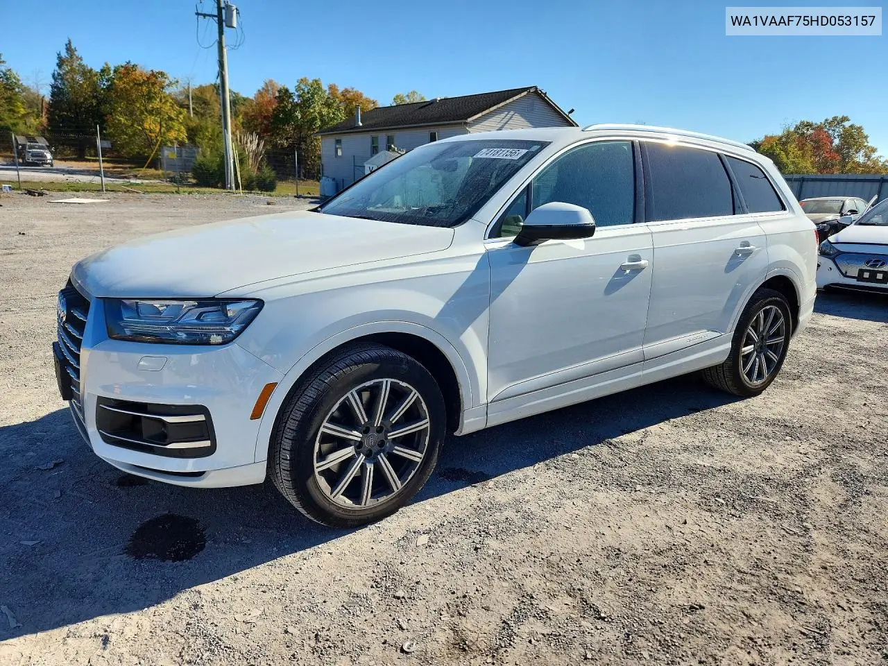 AUDI Q7 2017, VIN WA1VAAF75HD053157