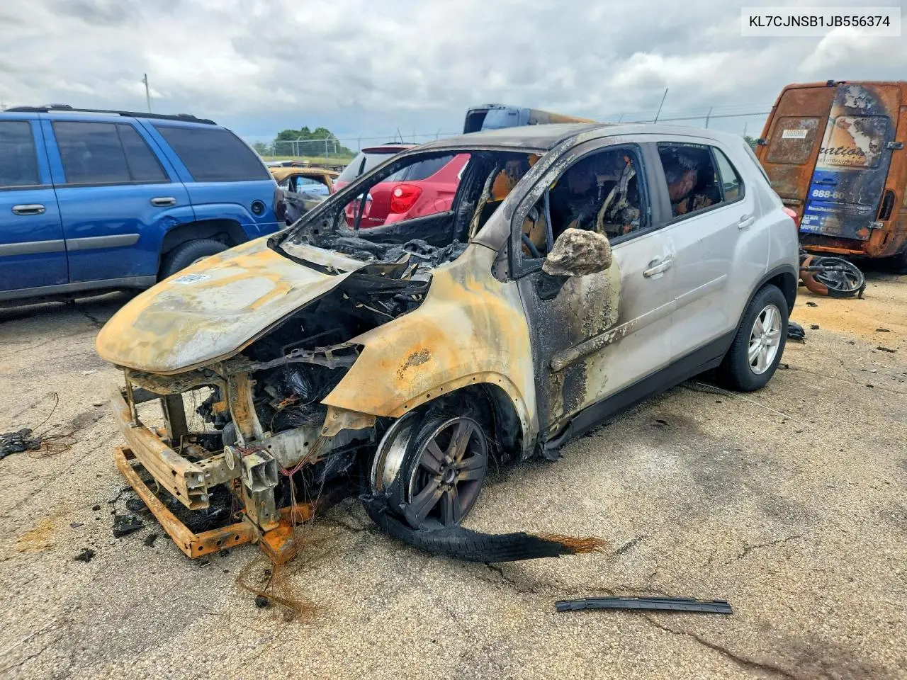 CHEVROLET TRAX 2018, VIN KL7CJNSB1JB556374