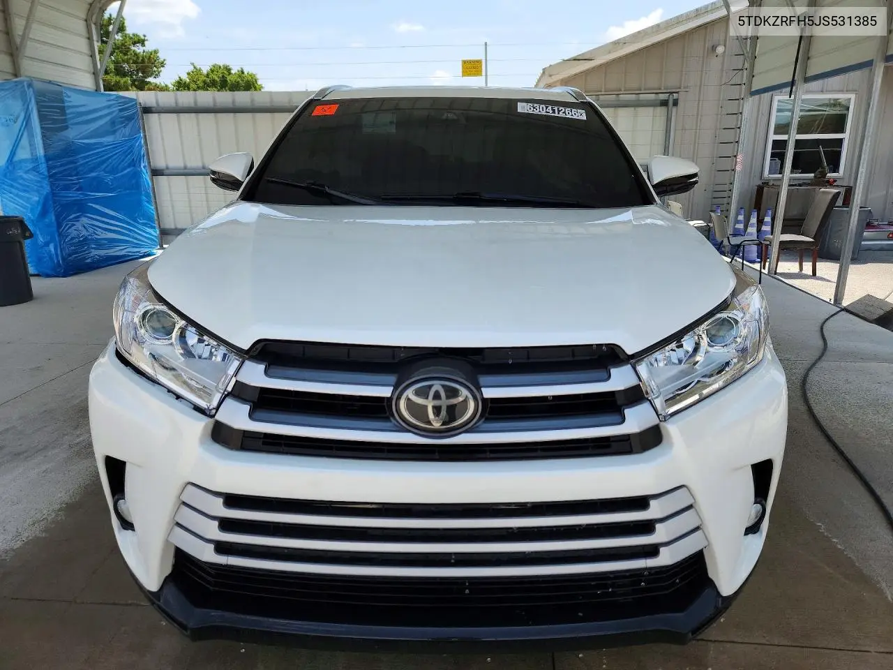 2018 TOYOTA HIGHLANDER VIN 5TDKZRFH5JS531385 — фото 5