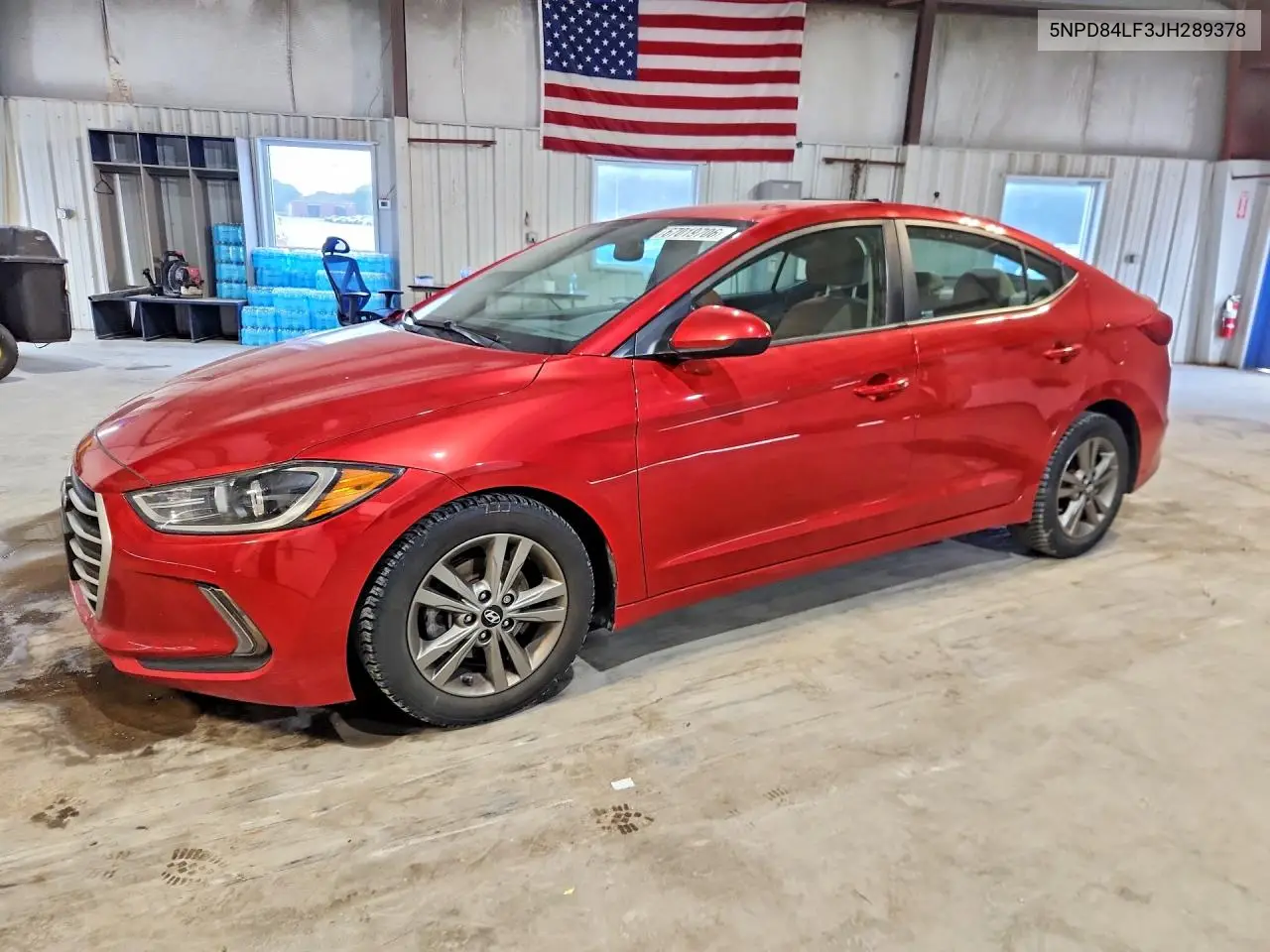 HYUNDAI ELANTRA 2018, VIN 5NPD84LF3JH289378