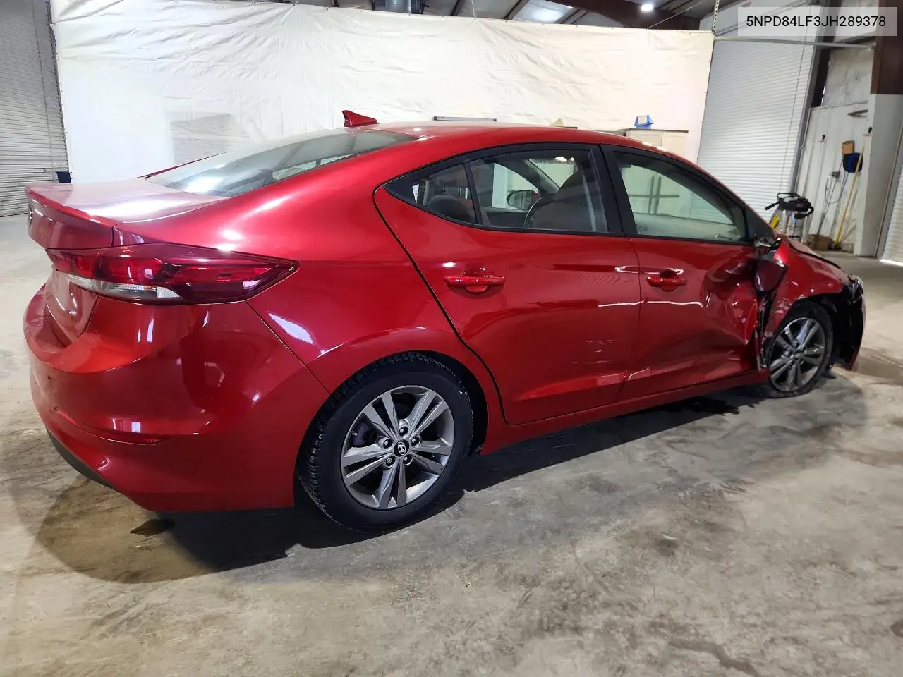 2018 HYUNDAI ELANTRA VIN 5NPD84LF3JH289378 — фото 3