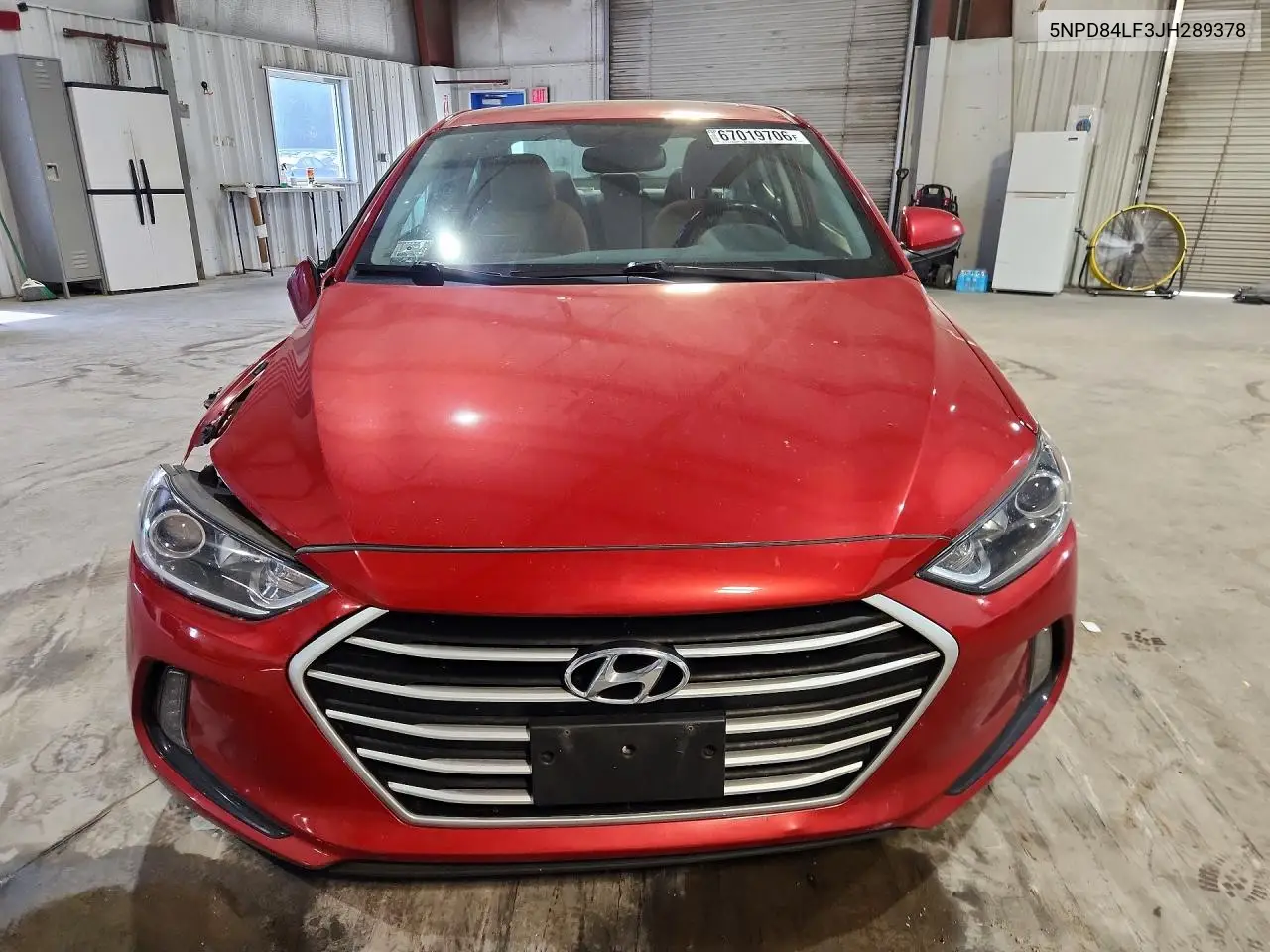 2018 HYUNDAI ELANTRA VIN 5NPD84LF3JH289378 — фото 5