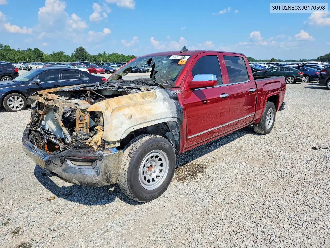 GMC SIERRA 2018, VIN 3GTU2NECXJG170598