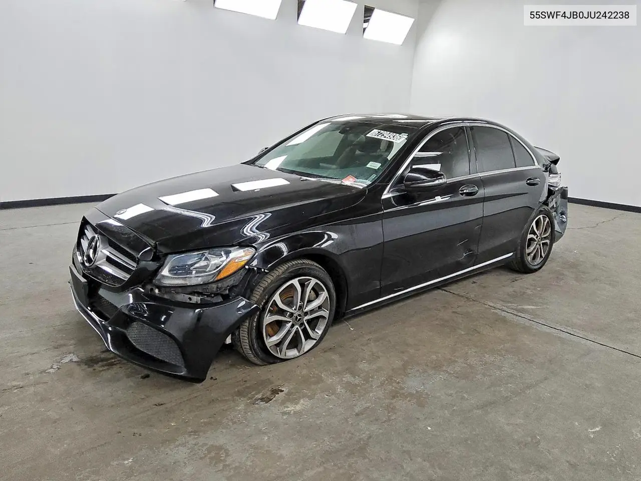 MERCEDES C-KLASSE 2018, VIN 55SWF4JB0JU242238
