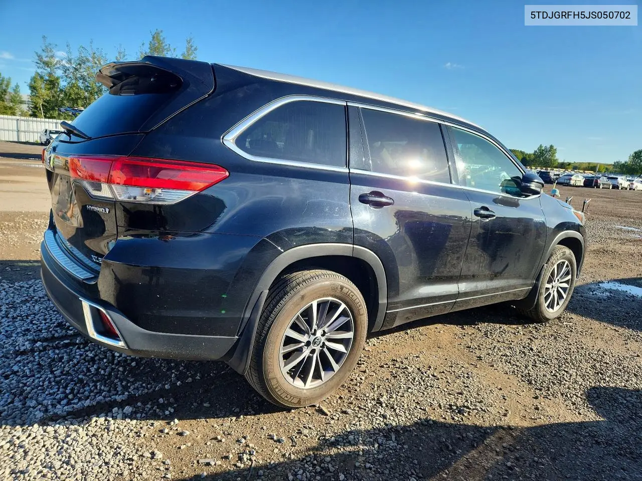 2018 TOYOTA HIGHLANDER VIN 5TDJGRFH5JS050702 — фото 3