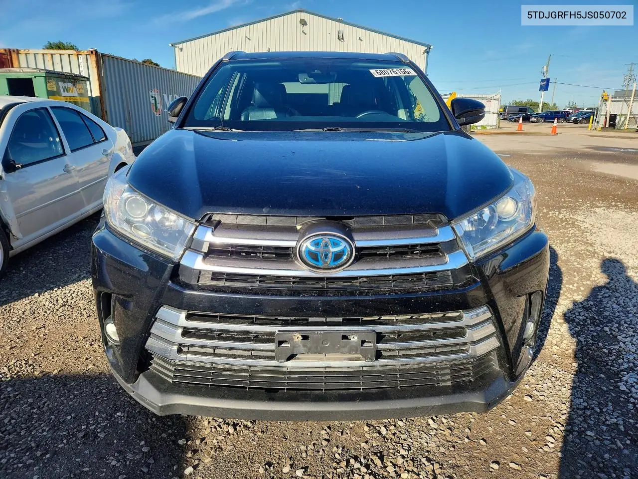 2018 TOYOTA HIGHLANDER VIN 5TDJGRFH5JS050702 — фото 5