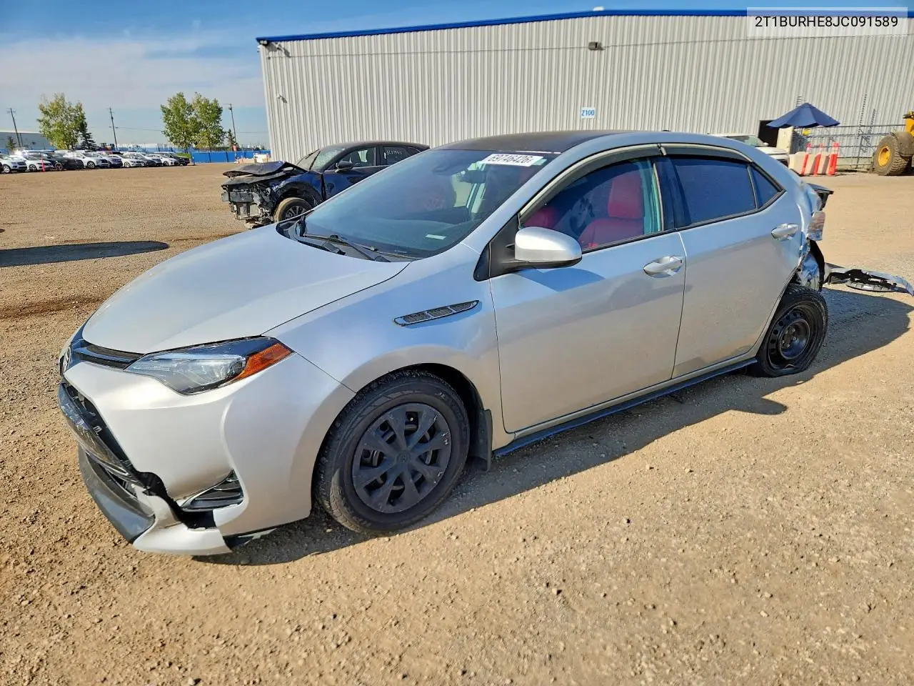 TOYOTA COROLLA 2018, VIN 2T1BURHE8JC091589