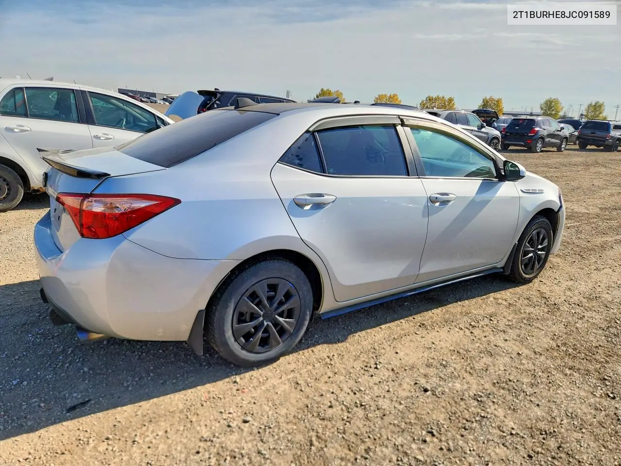2018 TOYOTA COROLLA VIN 2T1BURHE8JC091589 — фото 3