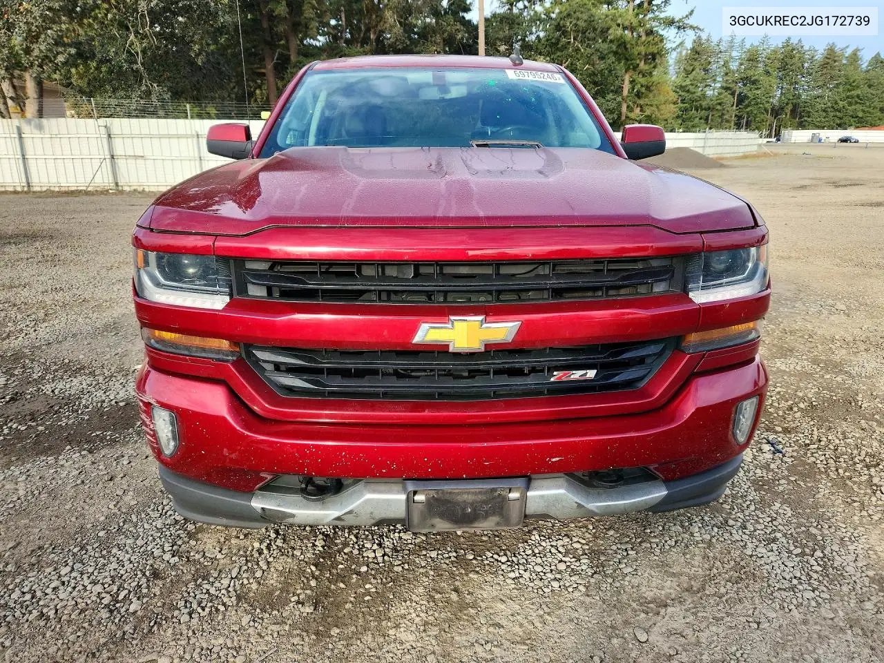 2018 CHEVROLET SILVERADO VIN 3GCUKREC2JG172739 — фото 5