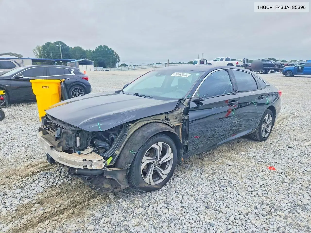 HONDA ACCORD 2018, VIN 1HGCV1F43JA185396