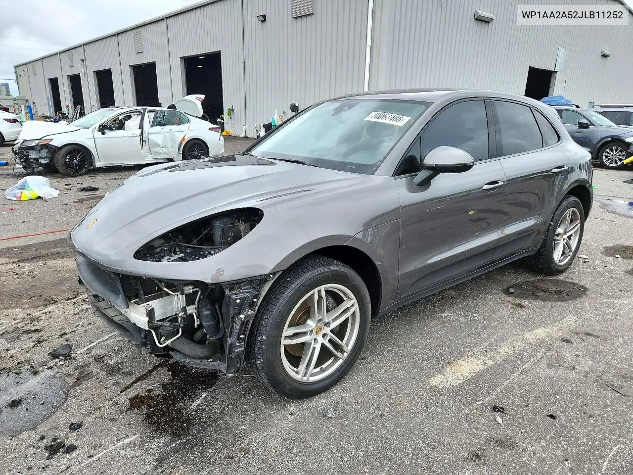 PORSCHE MACAN 2018, VIN WP1AA2A52JLB11252