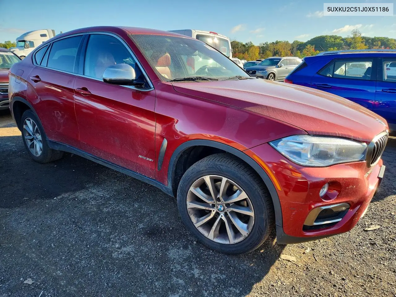 2018 BMW X6 VIN 5UXKU2C51J0X51186 — фото 4