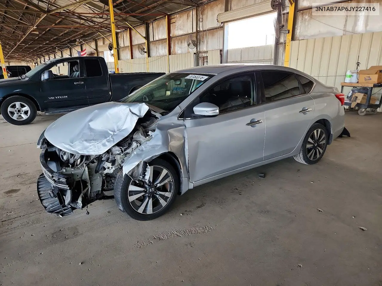NISSAN SENTRA 2018, VIN 3N1AB7AP6JY227416