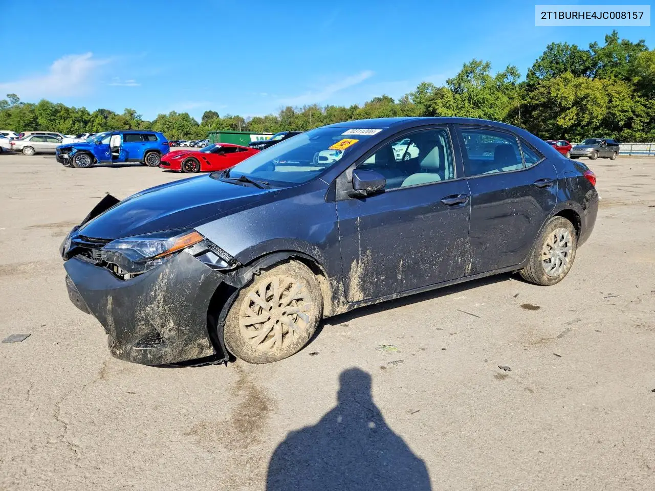 TOYOTA COROLLA 2018, VIN 2T1BURHE4JC008157