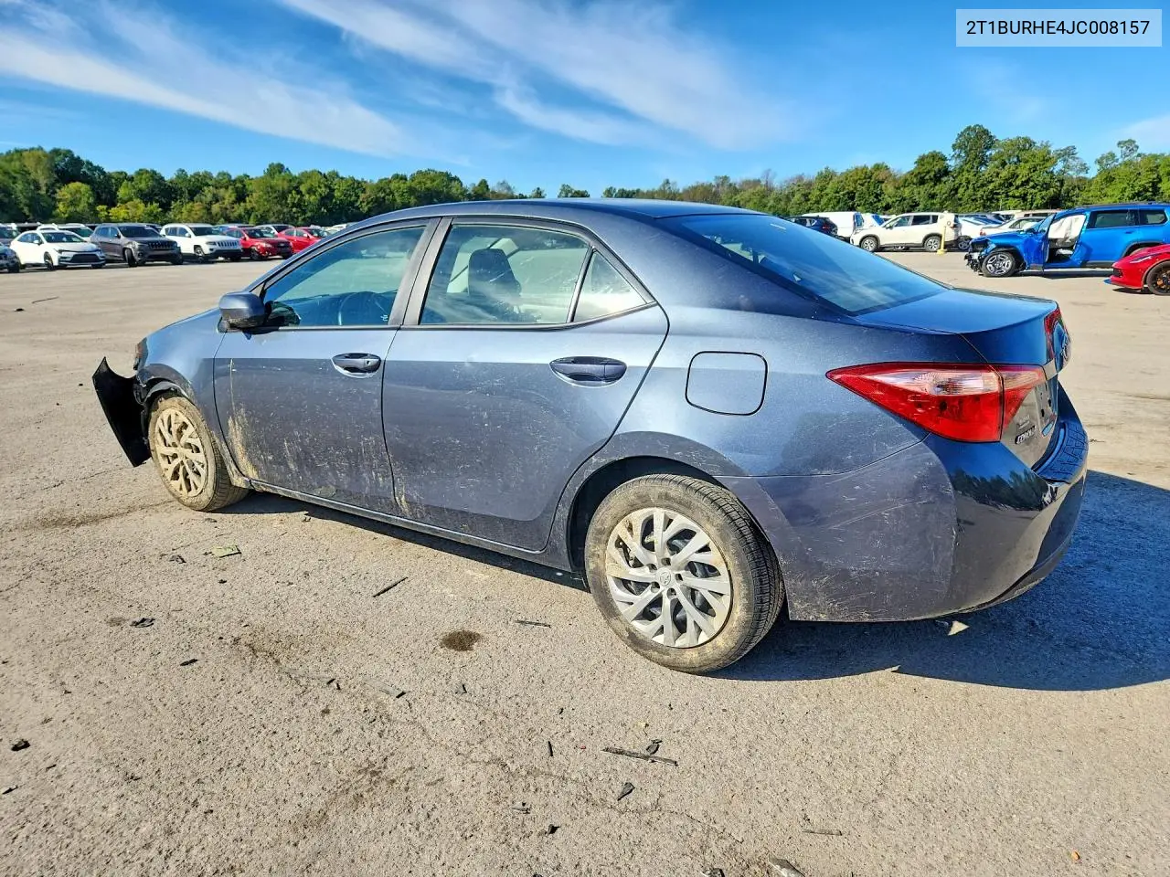 2018 TOYOTA COROLLA VIN 2T1BURHE4JC008157 — фото 2