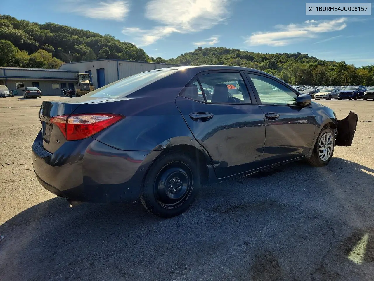 2018 TOYOTA COROLLA VIN 2T1BURHE4JC008157 — фото 3