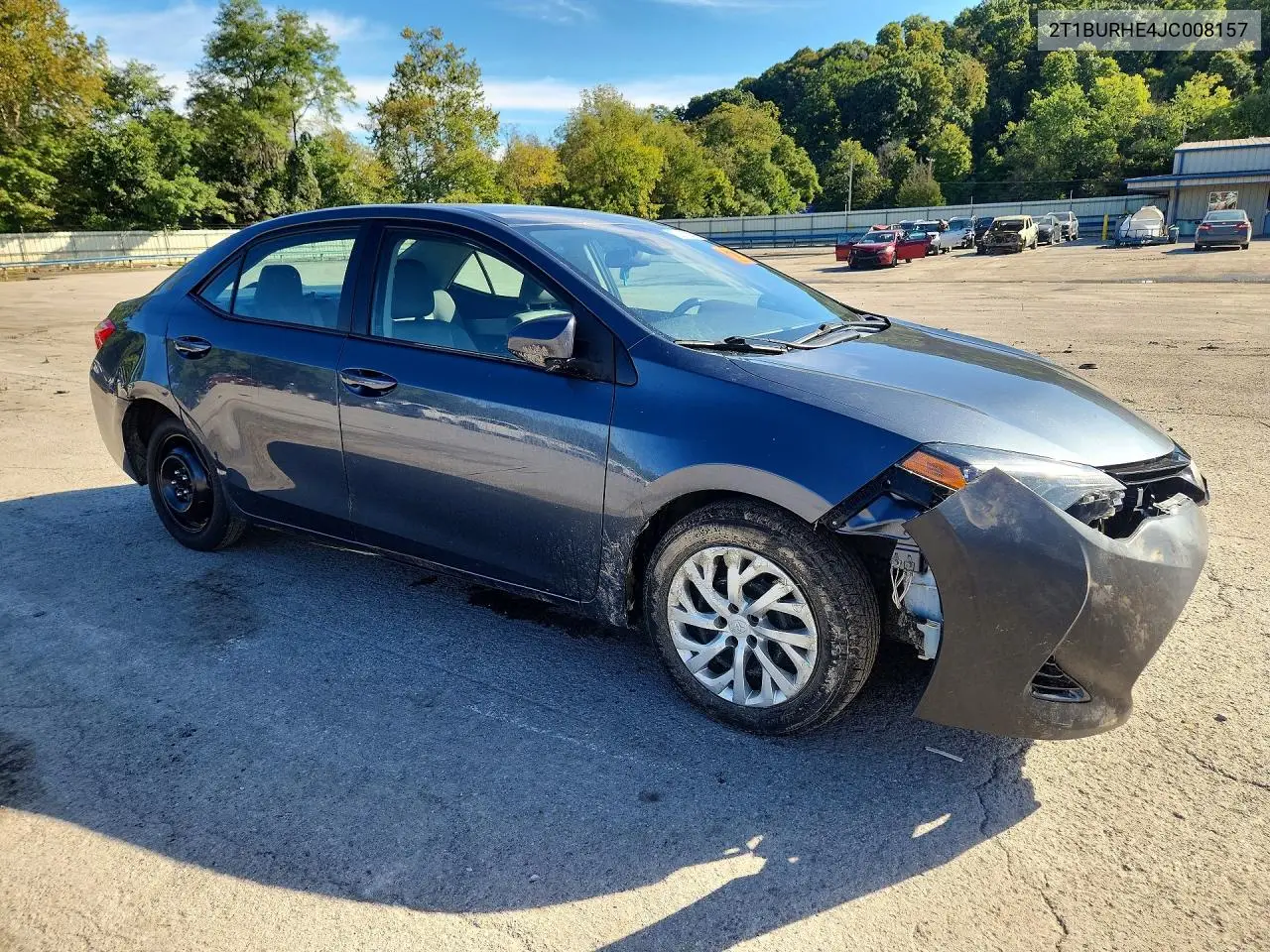 2018 TOYOTA COROLLA VIN 2T1BURHE4JC008157 — фото 4