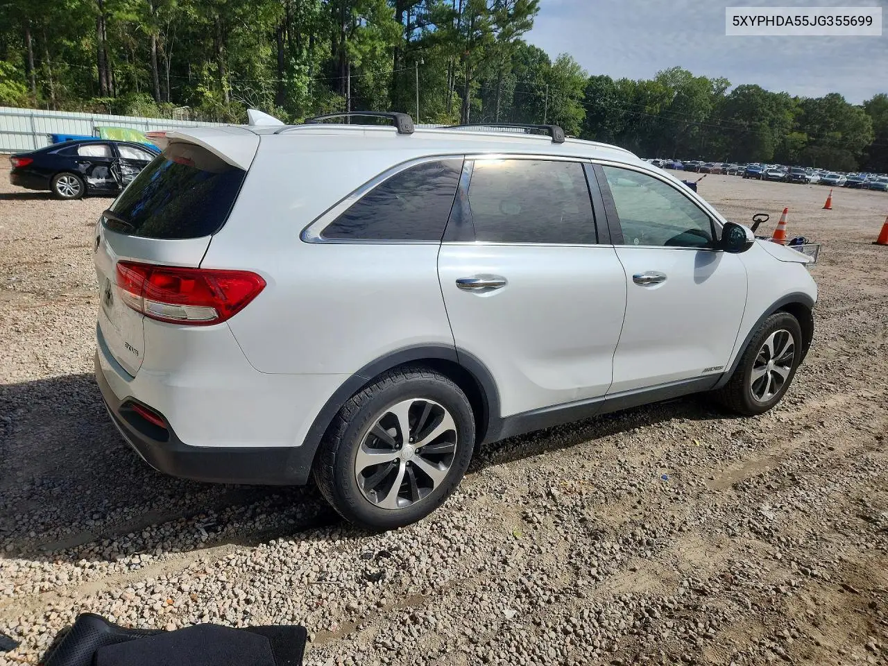 2018 KIA SORENTO VIN 5XYPHDA55JG355699 — фото 3