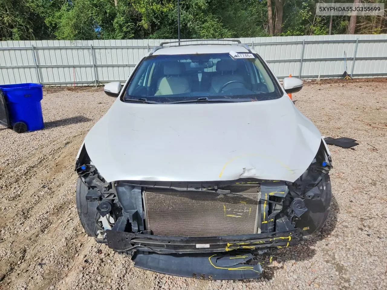 2018 KIA SORENTO VIN 5XYPHDA55JG355699 — фото 5