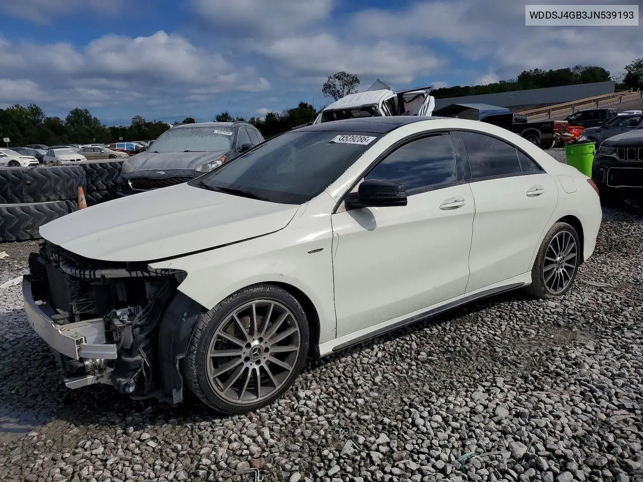 MERCEDES CLA-KLASSE 2018, VIN WDDSJ4GB3JN539193