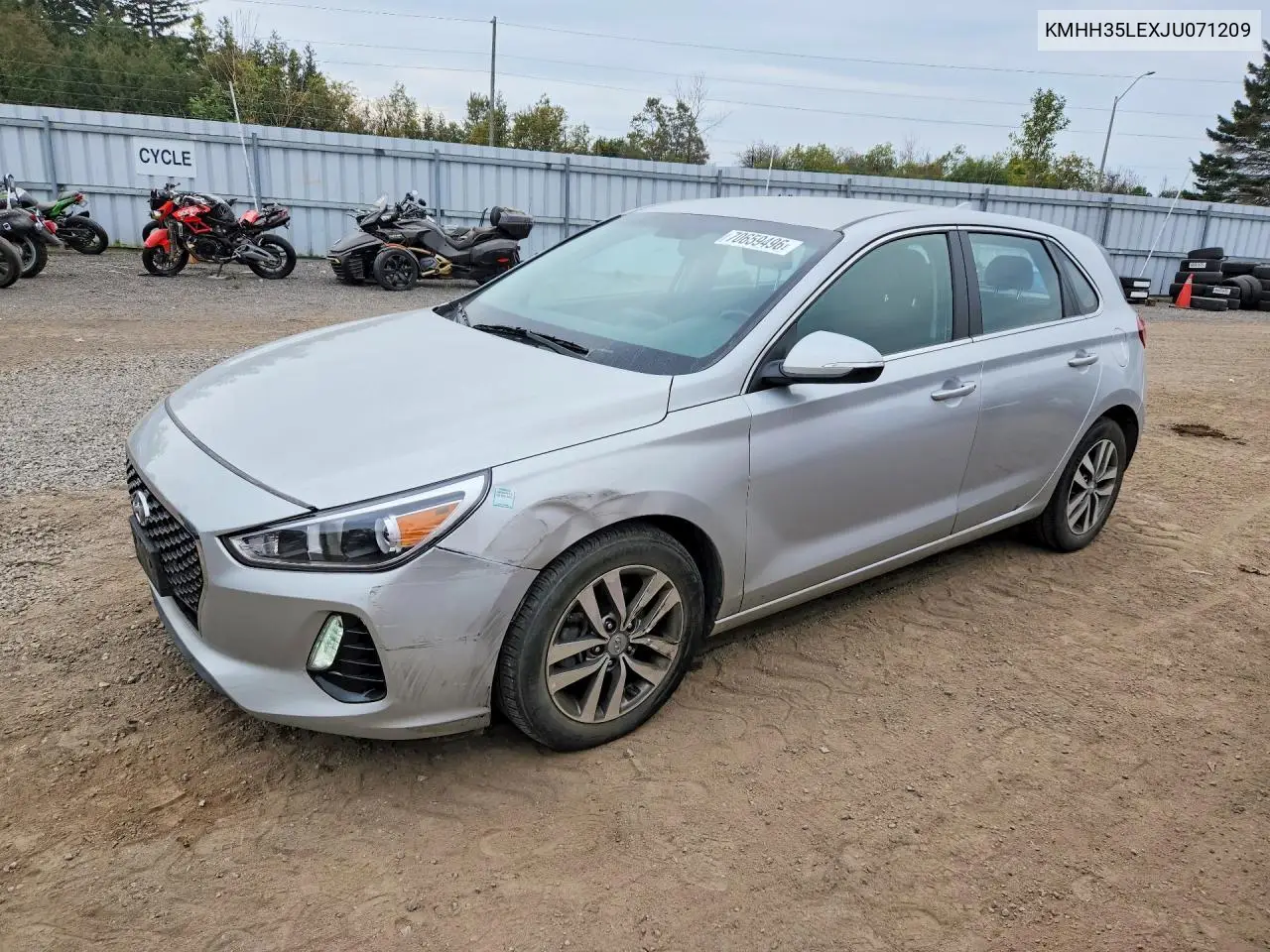 HYUNDAI ELANTRA 2018, VIN KMHH35LEXJU071209