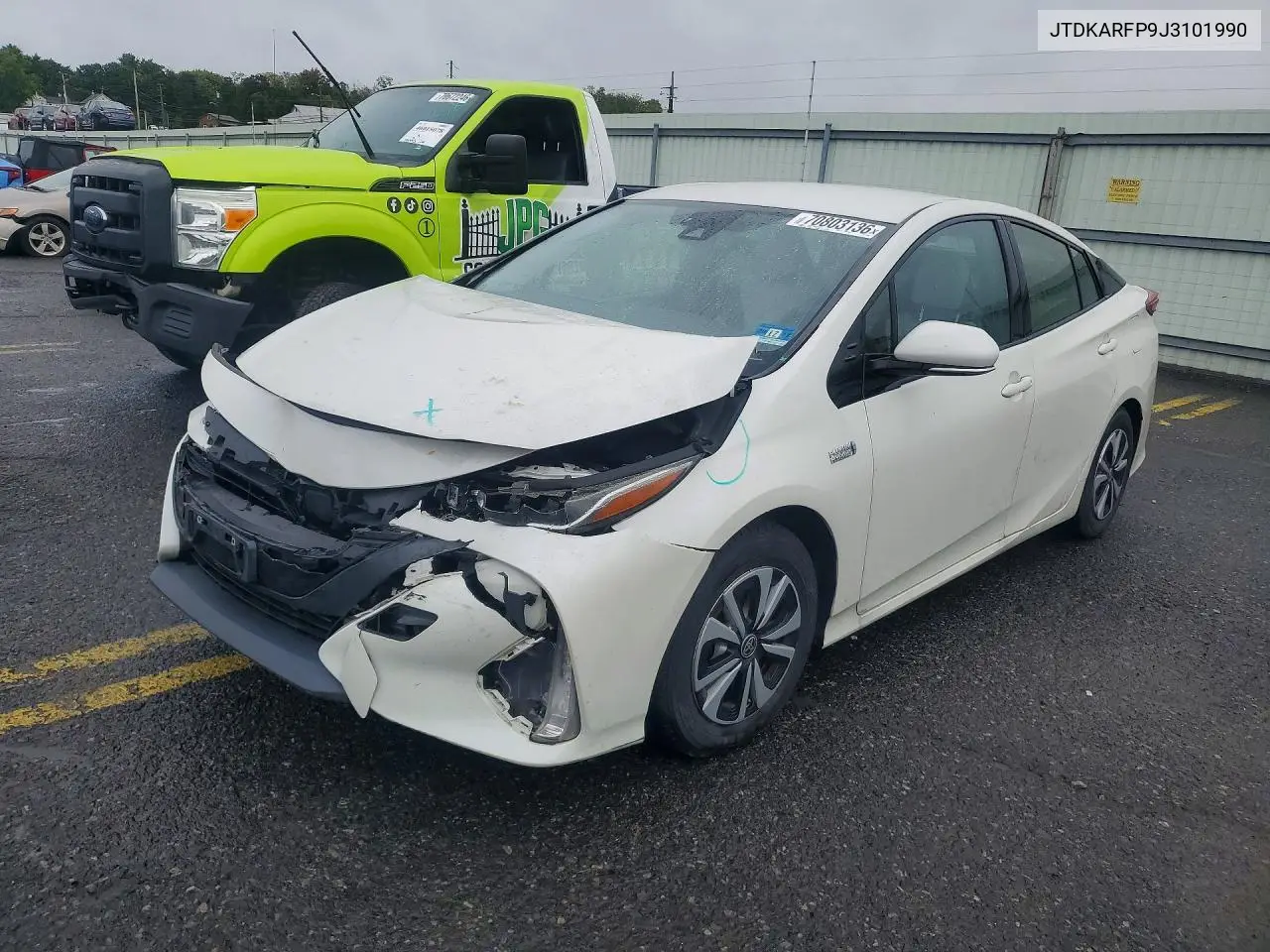 TOYOTA PRIUS 2018, VIN JTDKARFP9J3101990