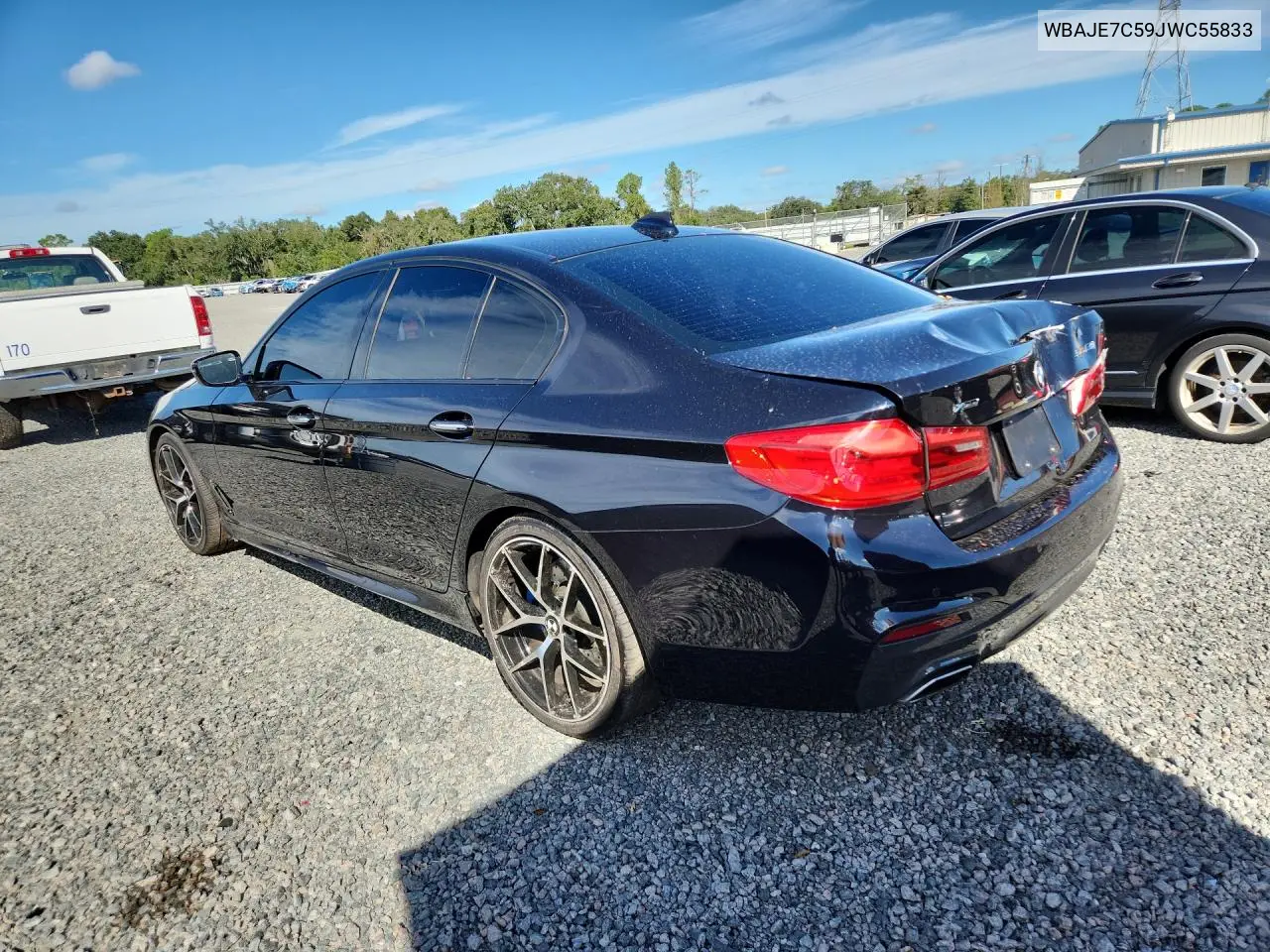 2018 BMW 5ER VIN WBAJE7C59JWC55833 — фото 2