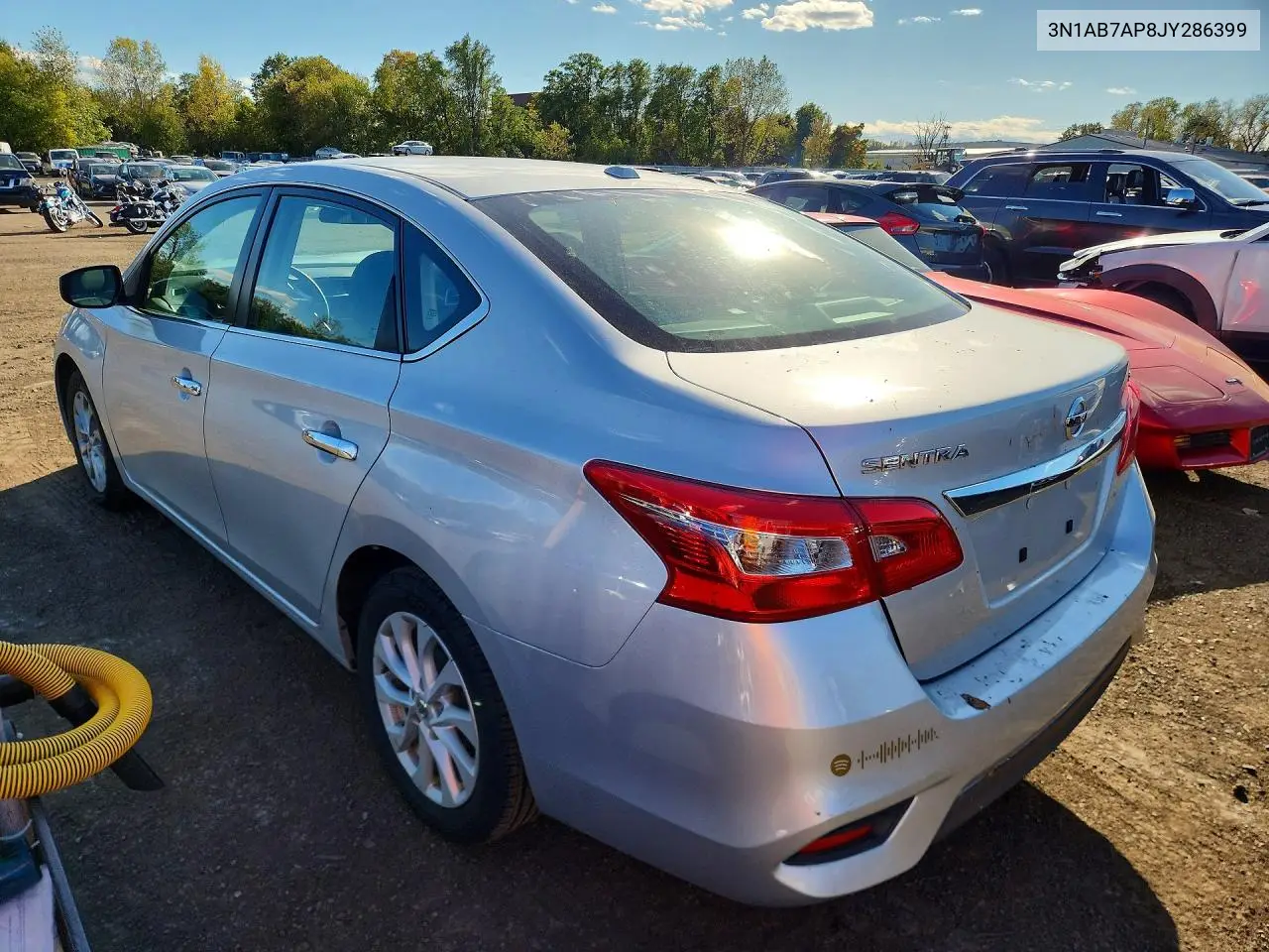 2018 NISSAN SENTRA VIN 3N1AB7AP8JY286399 — фото 2