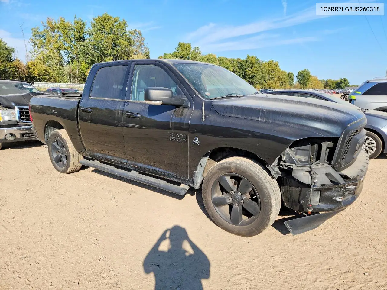 2018 RAM 1500 VIN 1C6RR7LG8JS260318 — фото 4