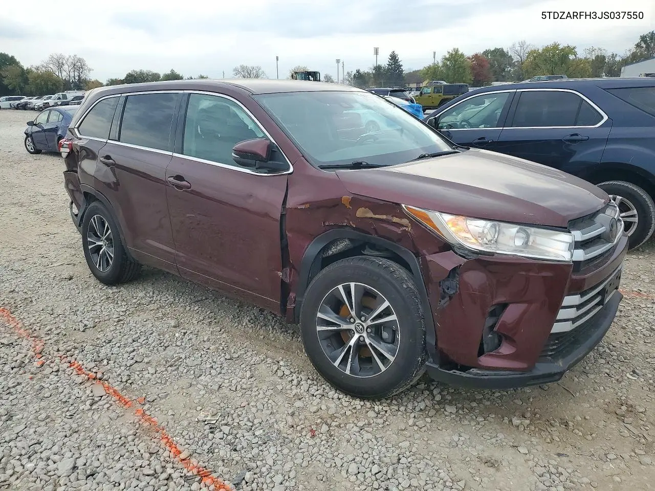 2018 TOYOTA HIGHLANDER VIN 5TDZARFH3JS037550 — фото 4