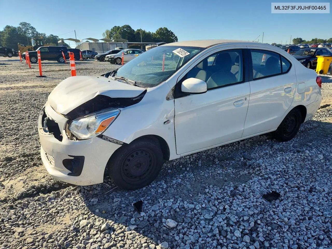 MITSUBISHI MIRAGE 2018, VIN ML32F3FJ9JHF00465