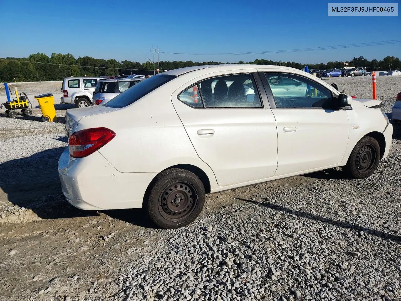 2018 MITSUBISHI MIRAGE VIN ML32F3FJ9JHF00465 — фото 3