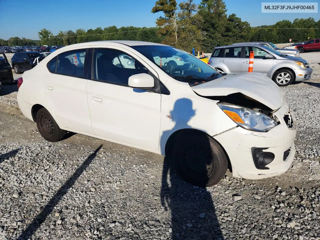 2018 MITSUBISHI MIRAGE VIN ML32F3FJ9JHF00465 — фото 4